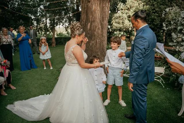 Boda de Alba y Jorge en Villa Delia ceremonia