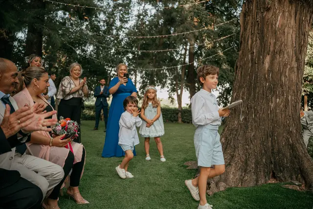 Boda de Alba y Jorge en Villa Delia ceremonia