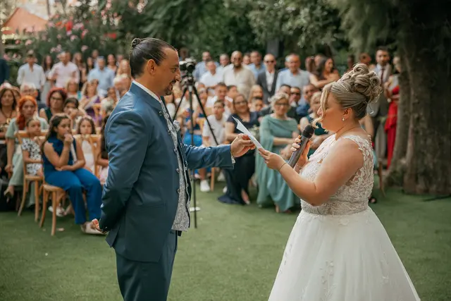 Boda de Alba y Jorge en Villa Delia ceremonia
