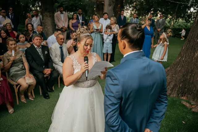 Boda de Alba y Jorge en Villa Delia ceremonia