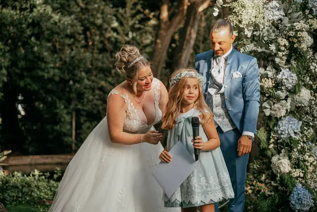 Boda de Alba y Jorge en Villa Delia ceremonia