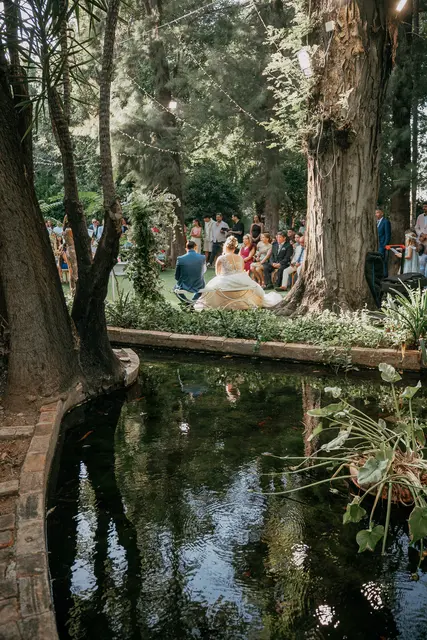 Boda de Alba y Jorge en Villa Delia ceremonia portada
