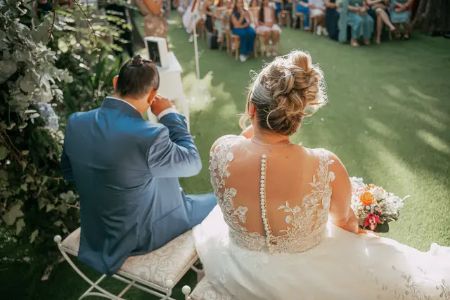Boda de Alba y Jorge en Villa Delia ceremonia