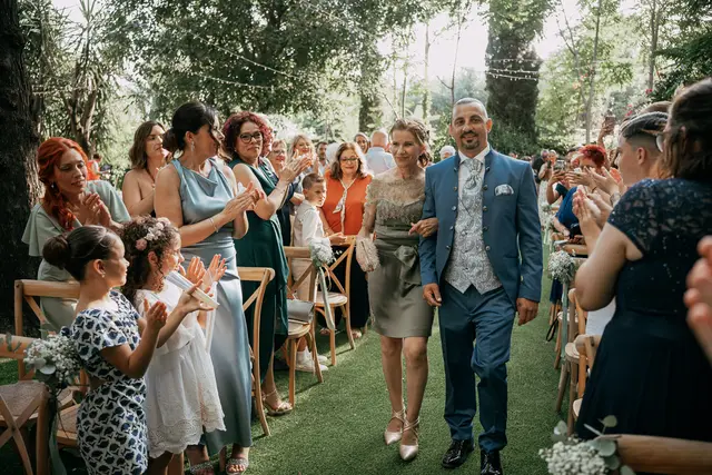 Boda de Alba y Jorge en Villa Delia Salida / Entrada