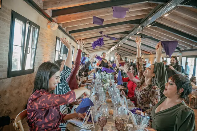 boda el teular fany david invierno banquete