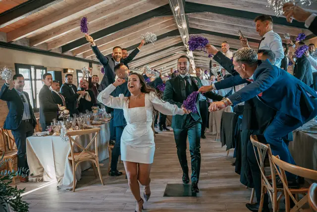 boda el teular fany david invierno banquete divertidas