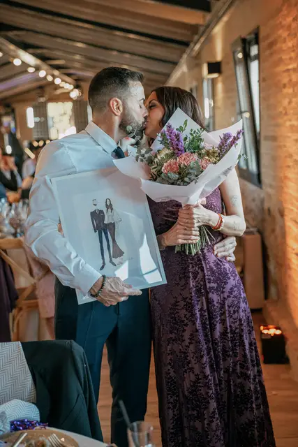 boda el teular fany david invierno banquete