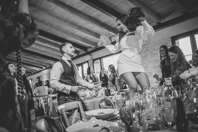 boda el teular fany david invierno banquete divertidas