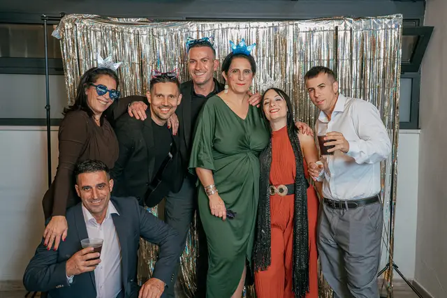 boda el teular fany david invierno photocall