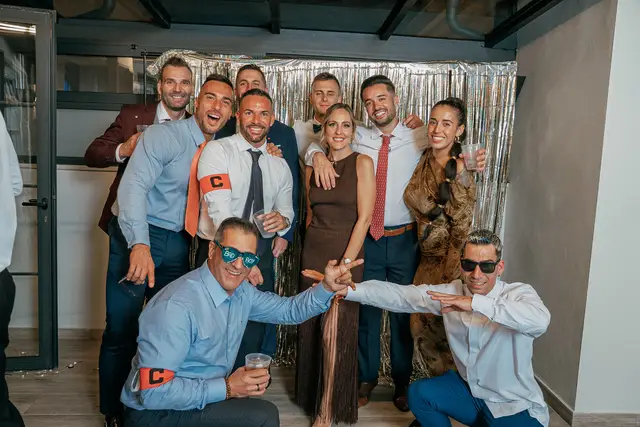 boda el teular fany david invierno divertidas photocall