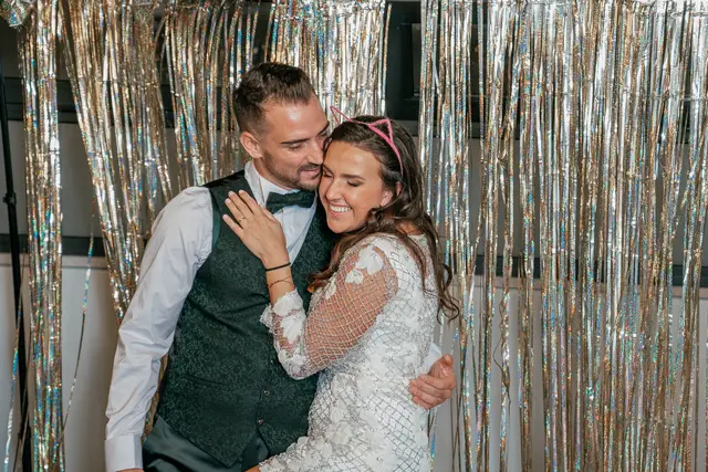 boda el teular fany david invierno divertidas photocall