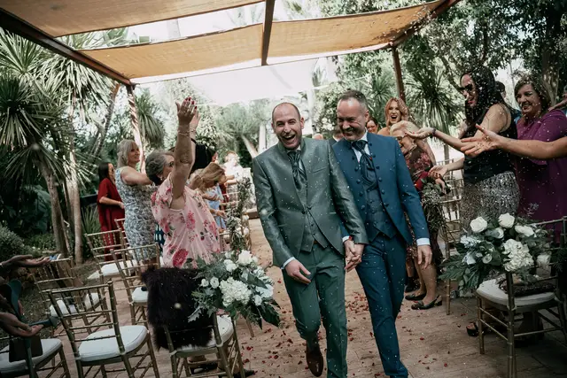 Reportaje boda Jose Sergio Rex Natura LGTB salida ceremonia