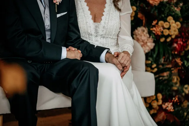 reportaje boda invierno el canonigo navidad ceremonia detalles