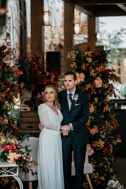 reportaje boda invierno el canonigo navidad ceremonia portada