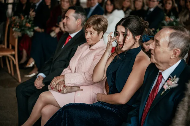 reportaje boda invierno el canonigo navidad ceremonia emotivas