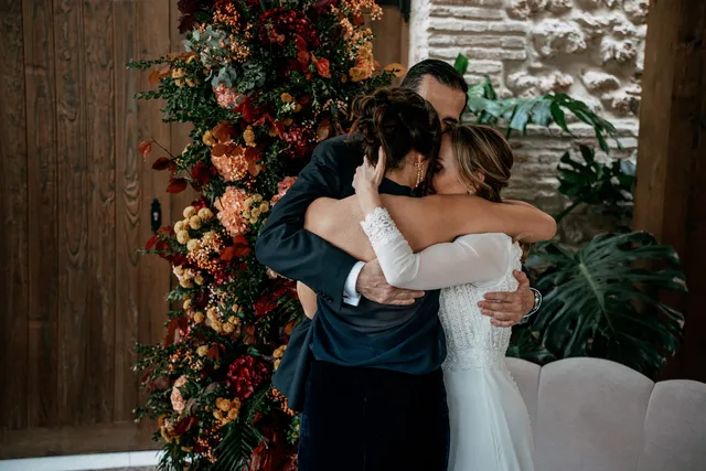 reportaje boda invierno el canonigo navidad ceremonia emotivas