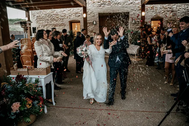 reportaje boda invierno el canonigo navidad Salida / Entrada ceremonia portada