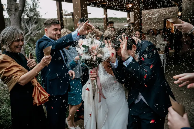 reportaje boda invierno el canonigo navidad Salida / Entrada ceremonia