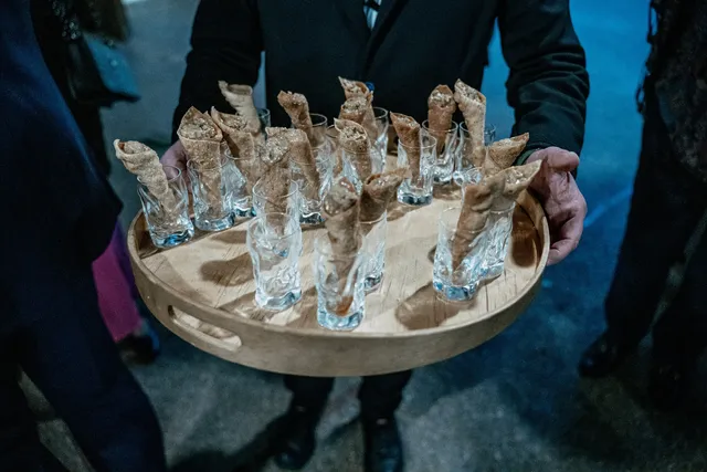 reportaje boda invierno el canonigo navidad coctel