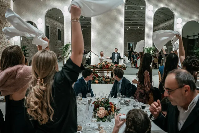 reportaje boda invierno el canonigo navidad banquete