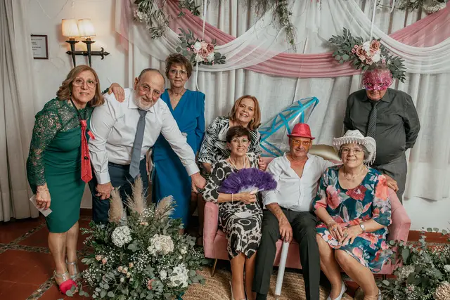 Fotografía de boda en Venta La Chata photocall