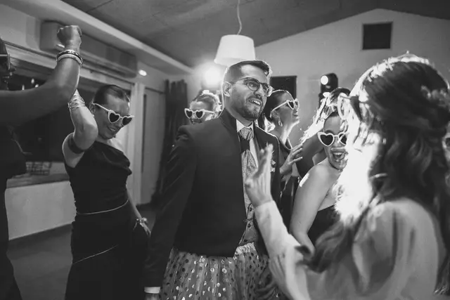 Fotografía de boda en Venta La Chata BW fiesta