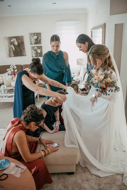 Fotografía de boda en Venta La Chata amigas