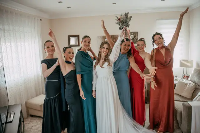 Fotografía de boda en Venta La Chata amigas grupales