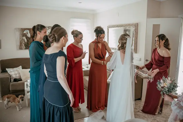 Fotografía de boda en Venta La Chata amigas