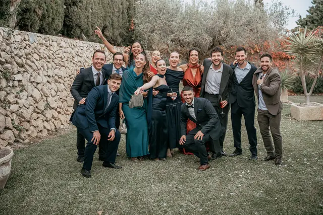 Fotografía de boda en Venta La Chata coctel grupales portada