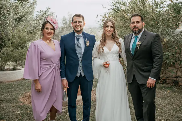 Fotografía de boda en Venta La Chata coctel grupales