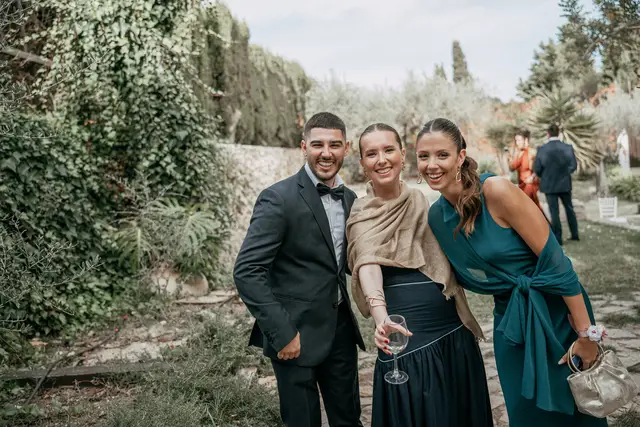 Fotografía de boda en Venta La Chata coctel grupales