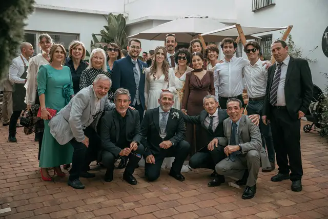Fotografía de boda en Venta La Chata coctel grupales