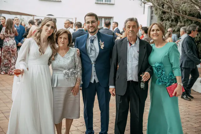 Fotografía de boda en Venta La Chata coctel grupales
