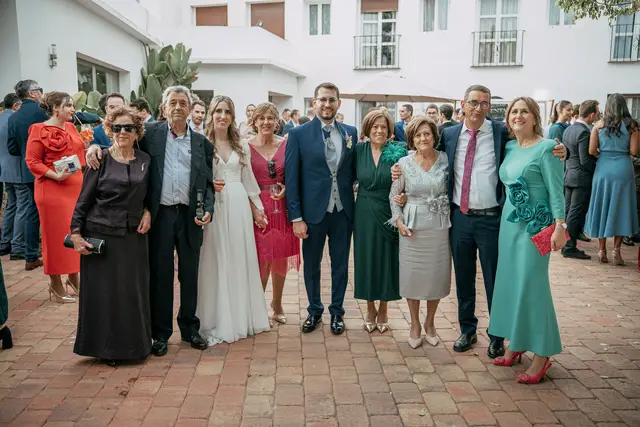 Fotografía de boda en Venta La Chata coctel grupales