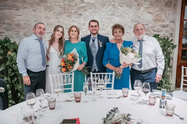 Fotografía de boda en Venta La Chata banquete grupales