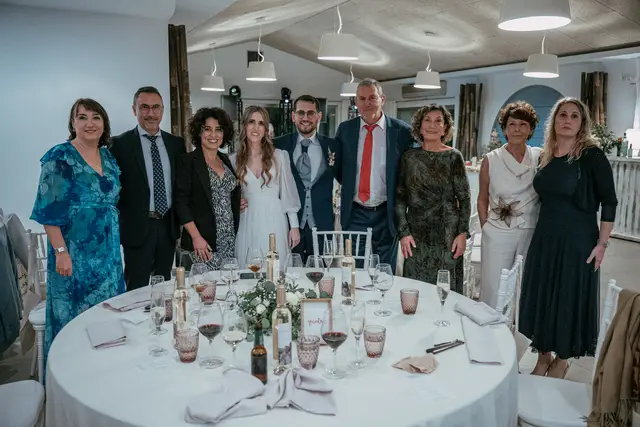 Fotografía de boda en Venta La Chata banquete grupales