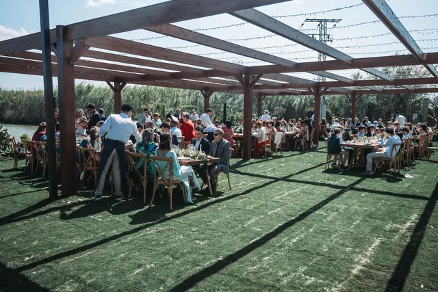 Boda civil dia Sandra Jorge Tancat Albufera Abril 2025 banquete