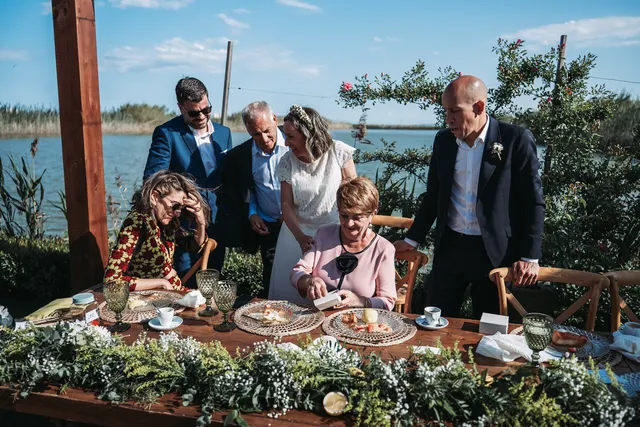 Boda civil dia Sandra Jorge Tancat Albufera Abril 2025 banquete