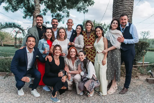 Boda civil dia Sandra Jorge Tancat Albufera Abril 2025 grupales photocall
