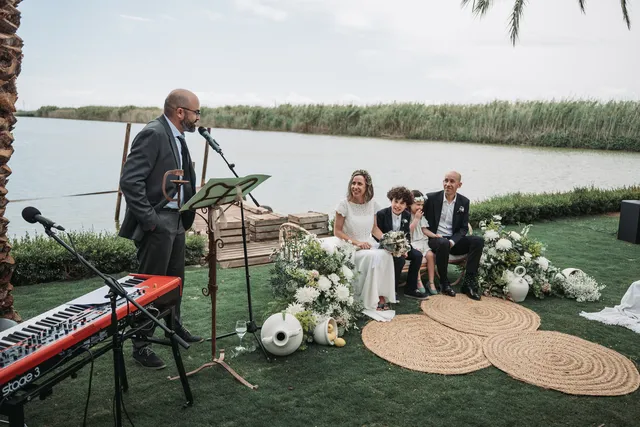 Boda civil dia Sandra Jorge Tancat Albufera Abril 2025 ceremonia