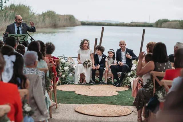 Boda civil dia Sandra Jorge Tancat Albufera Abril 2025 ceremonia