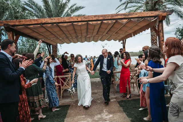 Boda civil dia Sandra Jorge Tancat Albufera Abril 2025 Salida / Entrada