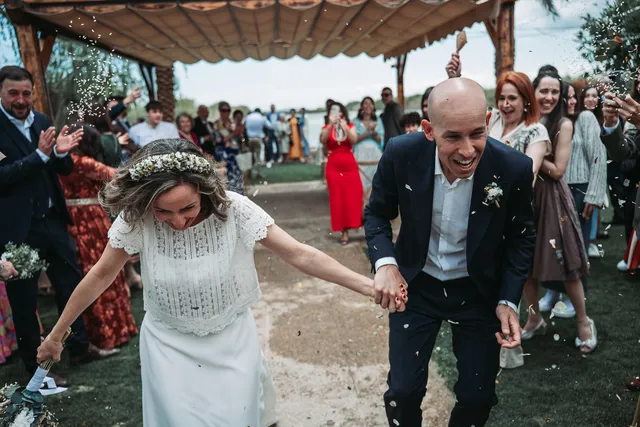 Boda civil dia Sandra Jorge Tancat Albufera Abril 2025 Salida / Entrada