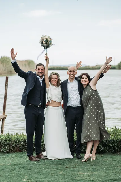 Boda civil dia Sandra Jorge Tancat Albufera Abril 2025 coctel grupales