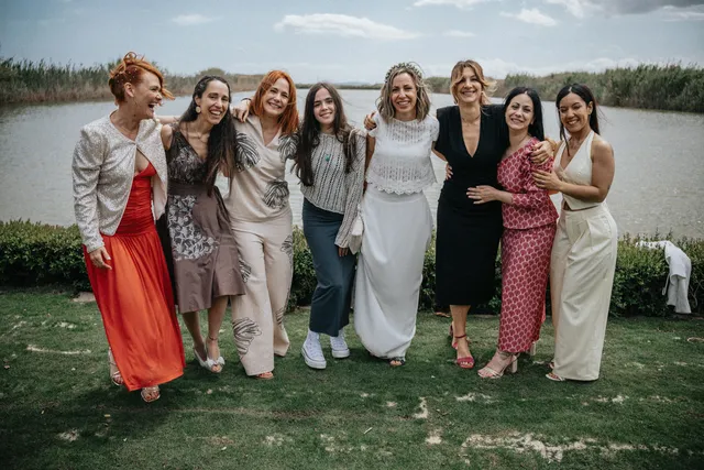 Boda civil dia Sandra Jorge Tancat Albufera Abril 2025 coctel grupales