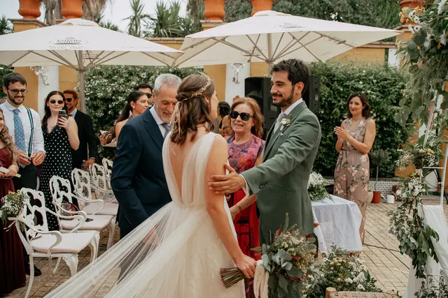 Boda de Vega y Pablo en Masía de Lacy, Náquera Salida / Entrada