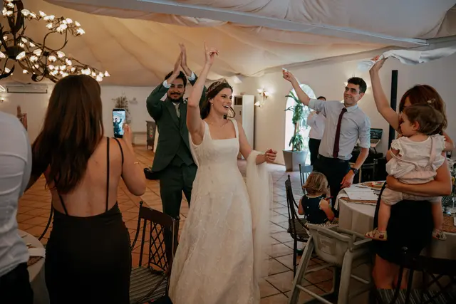 Boda de Vega y Pablo en Masía de Lacy, Náquera banquete
