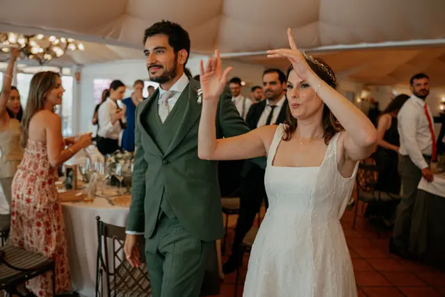 Boda de Vega y Pablo en Masía de Lacy, Náquera banquete