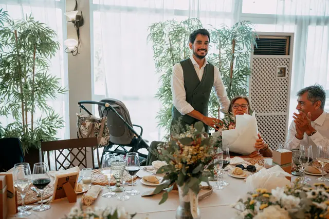 Boda de Vega y Pablo en Masía de Lacy, Náquera banquete
